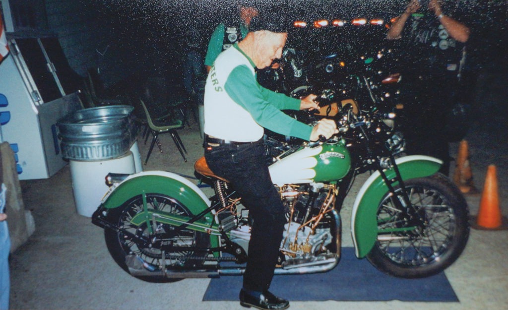 Jack Lilly on a Crocker Big Tank