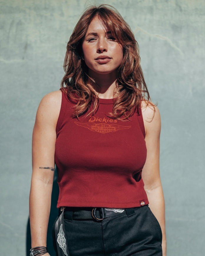 Dickies x Harley-Davidson Built to Outlast Apparel Collection – Women's Dickies x H-D Winged Bar & Shield Ribbed Tank