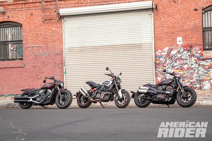Harley-Davidson Sportster S Indian Scout Bobber Indian FTR S Comparison