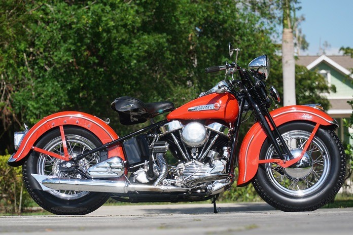 Harley-Davidson vs. Indian Motorcycle Part 4 1954-1999 1948 Harley-Davidson Panhead with Springer fork