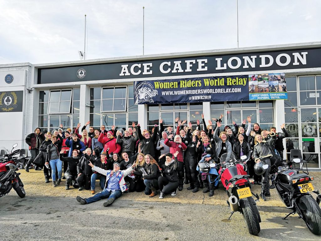 wrwr, women riders world relay, hayley bell, ace cafe london