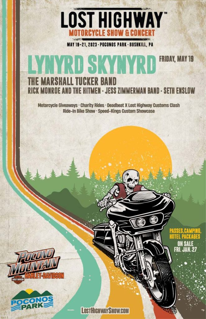 Lost Highway Motorcycle Show & Concert 2023 Flyer