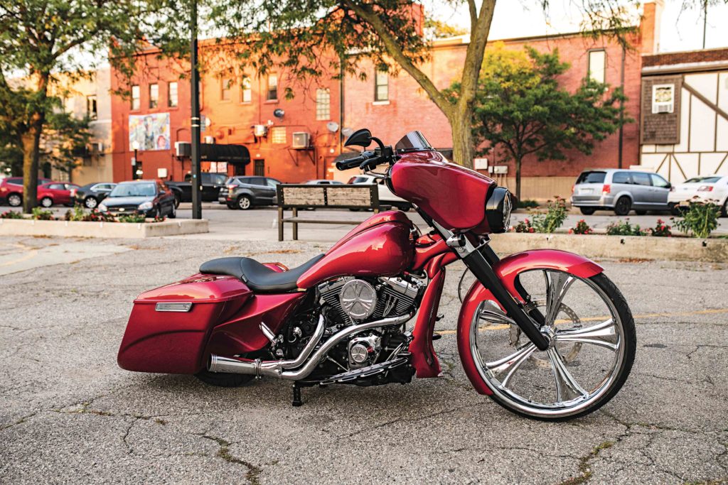 Kenny’s 2006 Street Glide (top) features too many cool details to mention. 