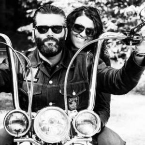 Brad Shipston, winner of the "Follow Your Dream" contest put on by Metzeler and Indian Larry Motorcycles