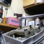 The rocker arms are bolted down, and will be followed by the rocker box gaskets and rocker box covers