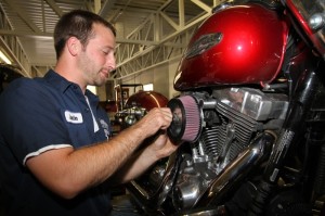 Justin Bender installs the Zipper's HiFlow Air Filter Kit