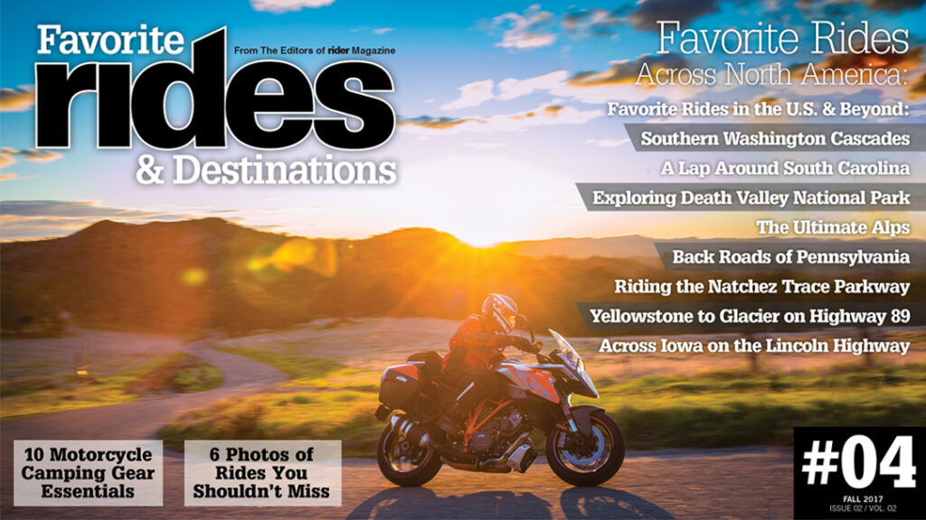 Favorite Rides & Destinations Fall 2017