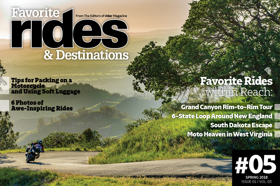 Favorite Rides & Destinations Spring 2018