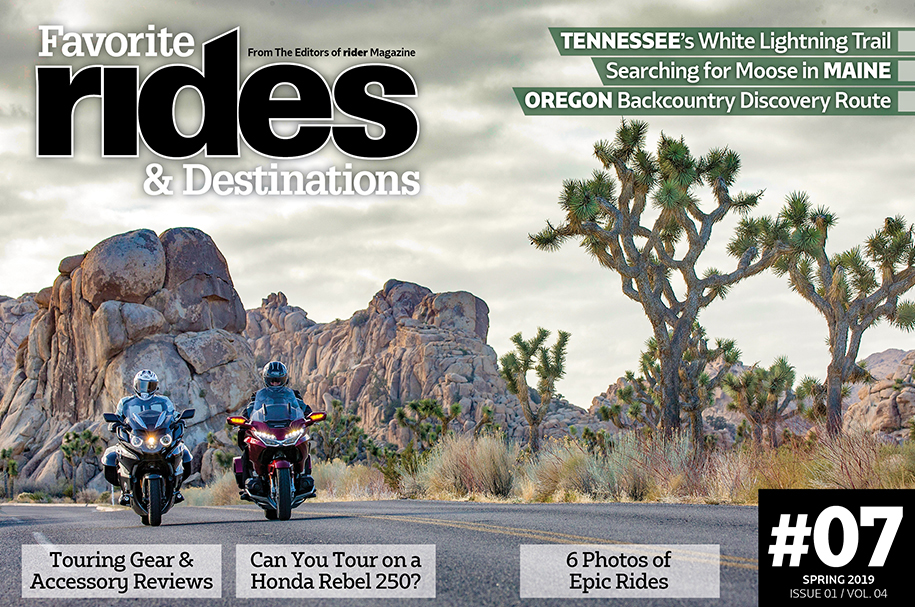 Favorite Rides & Destinations Spring 2019
